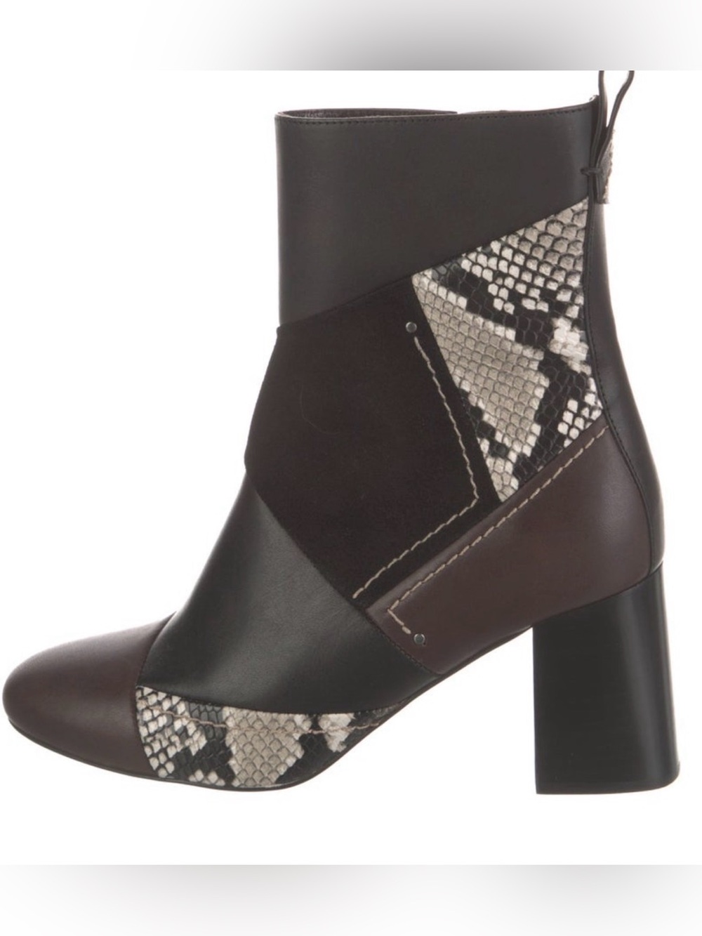 Stunning NWOT Chloe leather Chelsea boots in multiprint